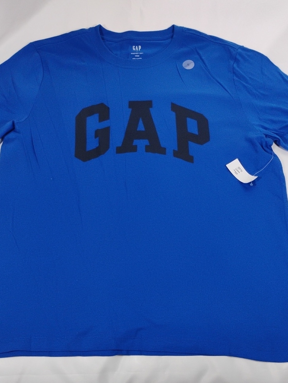 GAP Royal Blue Short Sleeve Tee with Black Logo